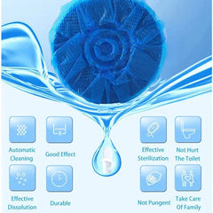 Blue Automatic Toilet Cleaner Stain Remover - 10 Tablets Cosmia.pk