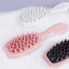 Silicone Shampoo Scalp Massager Brush, Long Handle, Soft & Comfortable Brush Cosmia