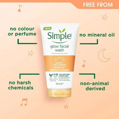Simple Protect 'N' Glow (Vitamin C + Antioxidants) Glow Facial Wash – 150ml Simple