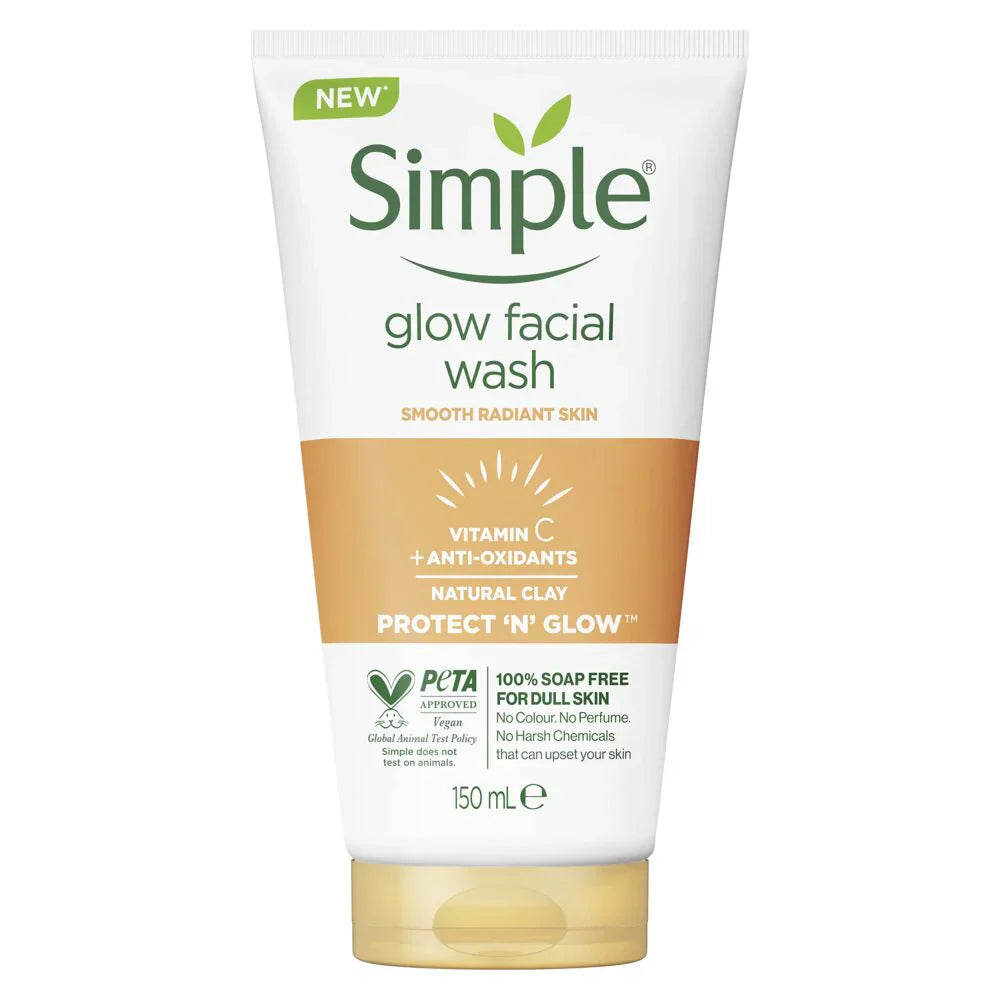 Simple Protect 'N' Glow (Vitamin C + Antioxidants) Glow Facial Wash – 150ml Simple