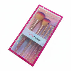 Sweet Beauty Glitter Makeup Brushes - 5 Pcs Sweet Beauty