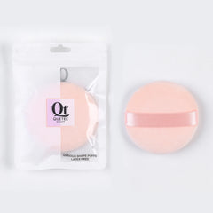 Quetee Beauty Professional Round Shape Makeup Puffs in Baby Pink Color Quetee
