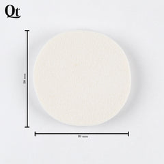 Quetee Beauty Round Shape Makeup Puffs in White Color Quetee