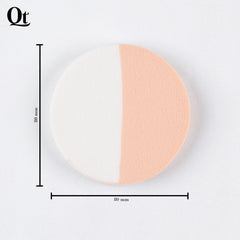 Quetee Beauty Round Shape Makeup Puffs in Skin & White Color Quetee