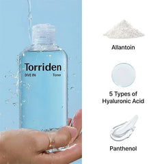 Torriden - DIVE-IN Low Molecule Hyaluronic Acid Toner 300ml Torriden