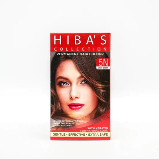 Hibas Collection Hair Color 5N Light Brown (60-ml) Hiba's Collection