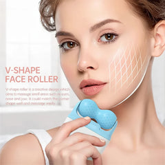 2-in-1 W+V Shaped Face Roller & Cool Ice Body Massager Cosmia.pk