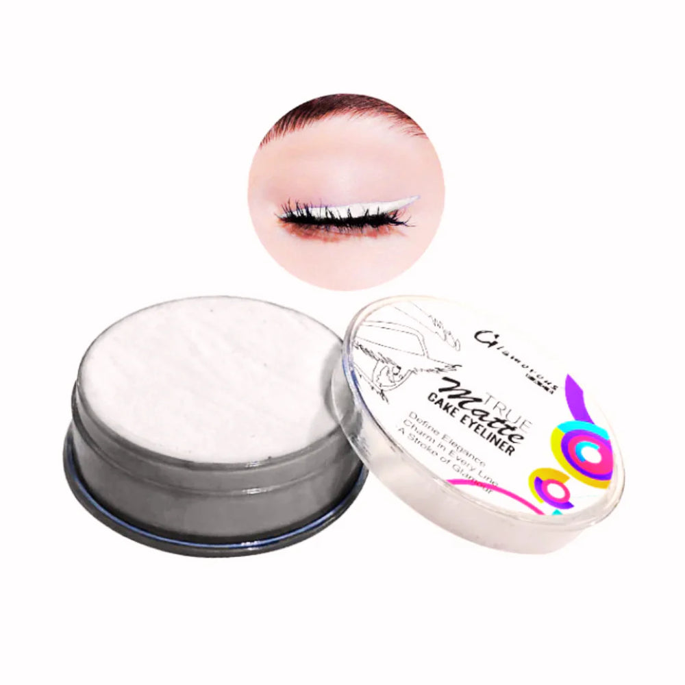 Glamorous Face Cake Eyeliner – WHITE Glamorous