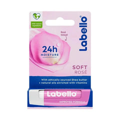 Original Labello Soft Rose, Rose Tinted Lip Balm - 4.80g Labello
