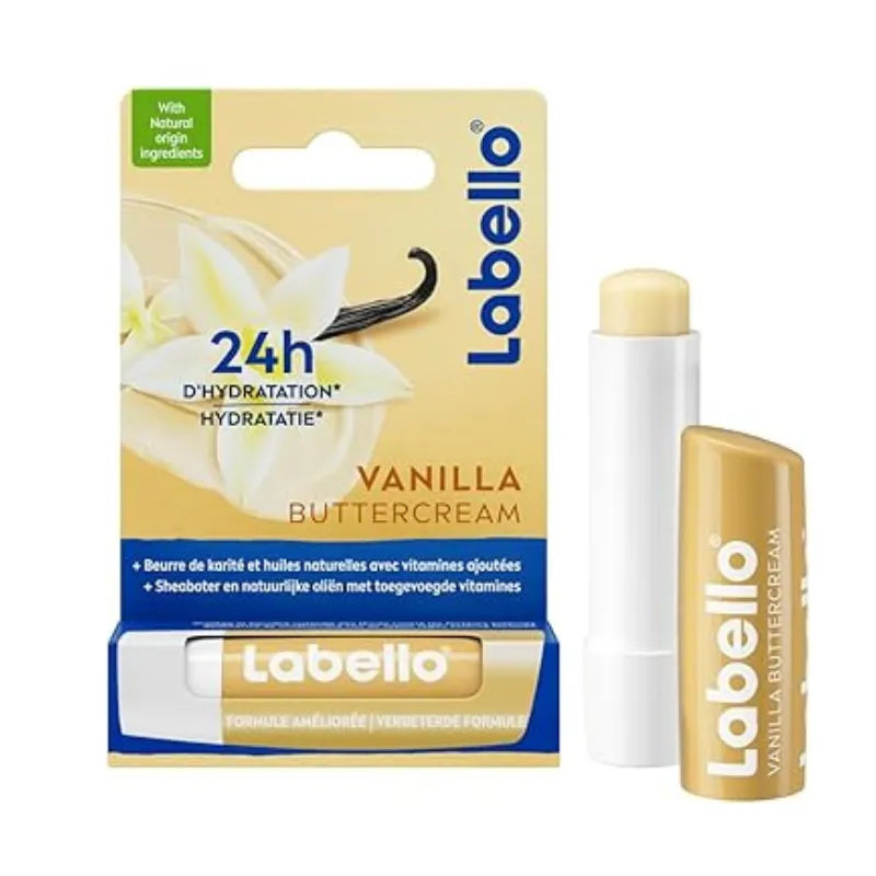 Original LABELLO Vanilla Buttercream Lip Balm - 4.80g Labello
