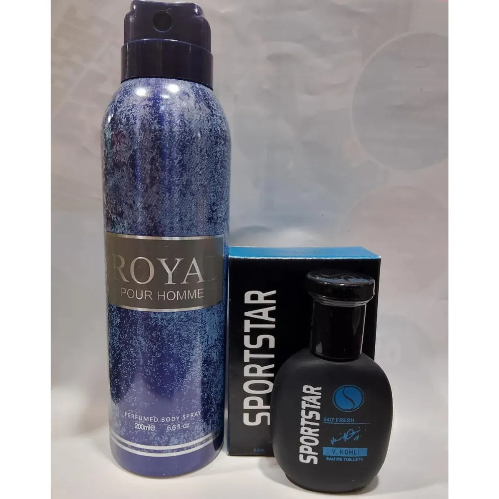 Sportstar Roya Pour Homme – 2‑Piece Perfume & Body Spray Gift Set Sport Star