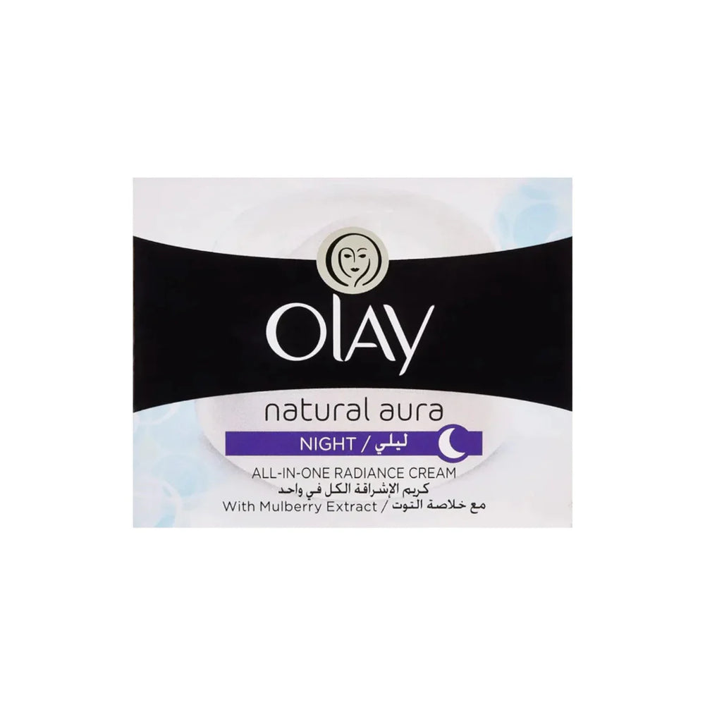Olay Natural White Aura Night Cream 50Gm - Premium Skincare Cosmia.pk