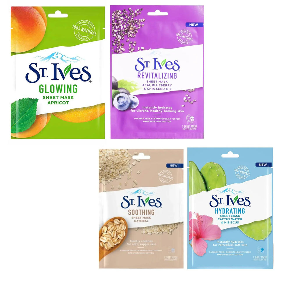 St. Ives Face Sheet Mask – Set of 4 St. Ives