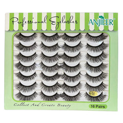 Anjeer 16 Pairs Lashes Anjeer