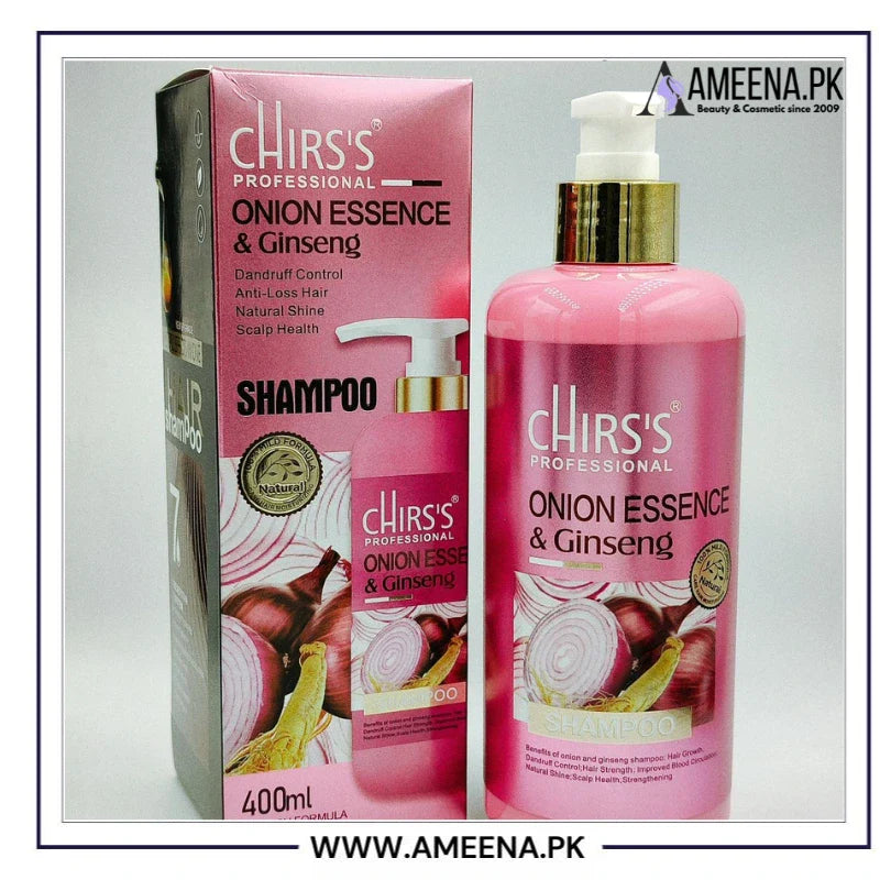 Chris's Professional Onion Essence Ginseng Shampoo - 400ml Chirs's