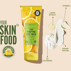 Vibrant Beauty Lemon Purifying Face Wash (200ml) Vibrant Beauty