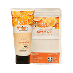 BNB Vitamin C Bright Booster ( Scrub 200ml + Mask 120gm) BnB