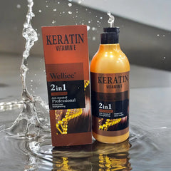 WELLICE Keratin Vitamin E 2-in-1 Shampoo 520ml Wellice