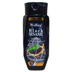 Wellice Black Sesame Shampoo Shiny Formula - 400ml Wellice