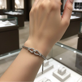 Zircon Chain Style Bracelet Cosmia