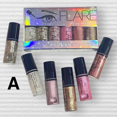 PEINFEN Flare Glitter Eyeliner and Eyeshadow - 6PCS FLARE