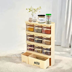 9 in 1 Masala Storage Box Cosmia.pk