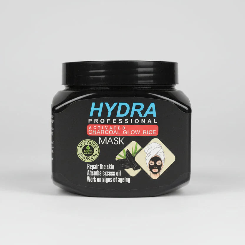 Hydra Professional Activated Charcoal Glow Rice Face Mask Hydra