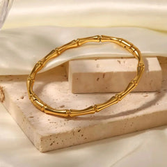 Stainless Steel 316L Bamboo Bangle Cosmia
