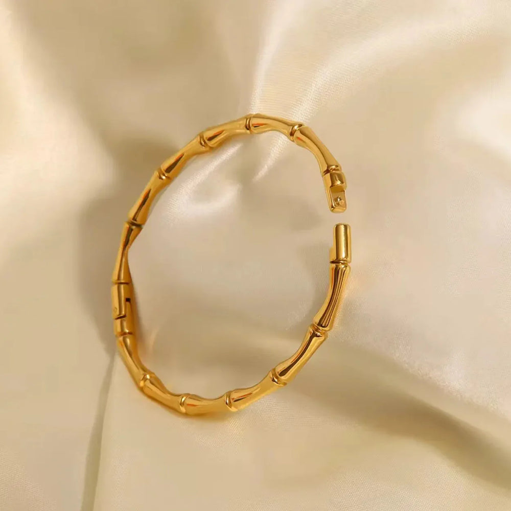 Stainless Steel 316L Bamboo Bangle Cosmia