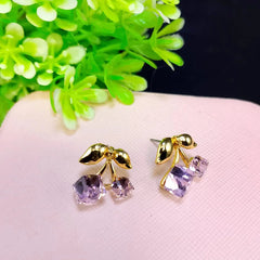 Crystal Stone Design Earrings Cosmia