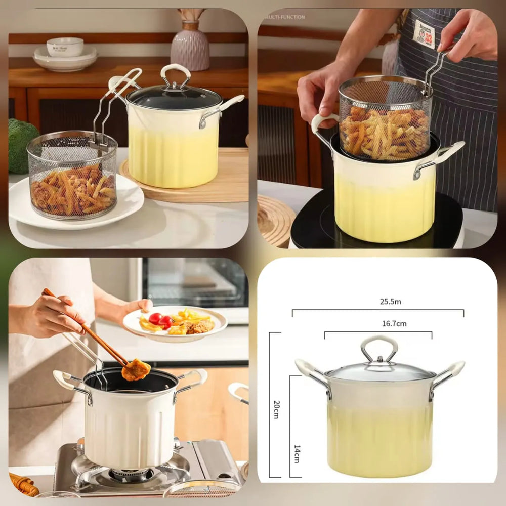Premium Quality Deep Frying Pot - 3L Cosmia.pk