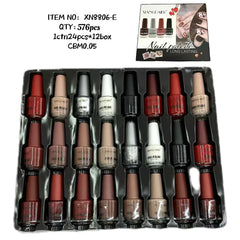 XIANGDAIER Permanent Nail Polish – 24-Piece Box XIANGDAIER