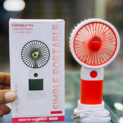 Simple Portable Handheld Mini Fan – USB Rechargeable Personal Cooling Cosmia.pk