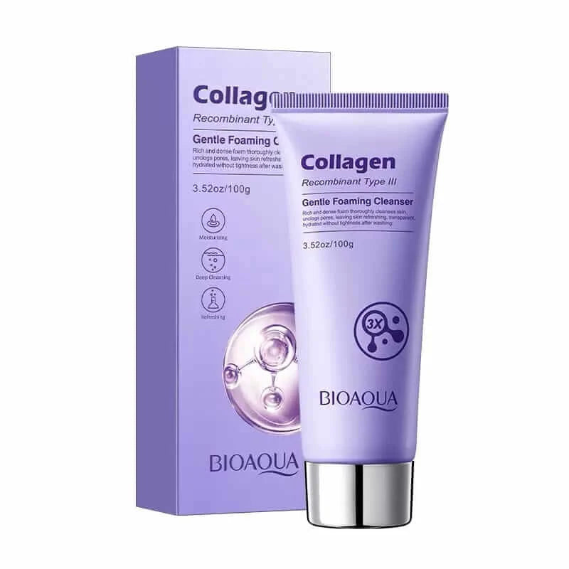 BioAqua Recombinant Type III Collagen Gentle Foaming Cleanser - 100g Bioaqua