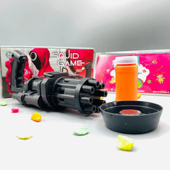 8-Hole Bubble Gun Machine - Massive Bubble Gattler Toy gun Cosmia.pk