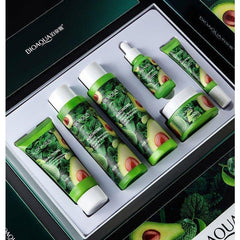 5 Pcs Bioaqua Niacinome Avocado Elasticity Moisturizing Skin Care Set. Bioaqua
