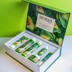 5 Pcs Bioaqua Niacinome Avocado Elasticity Moisturizing Skin Care Set. Bioaqua