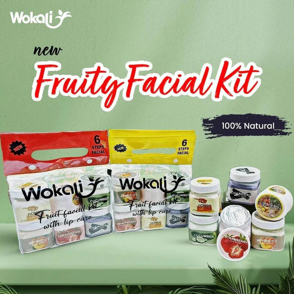 Wokali 6 Steps Fruity Facial Kit Wokali