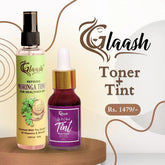 Glaash Pack of 02 Tint + Moring Toner for Healthier Skin Plum Fatale Tint Glaash