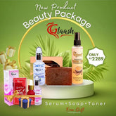 Glaash Pack of 03 Serum + Soap + Toner With Free Gift Red Fire Tint Niacinamide Facial Serum Glaash