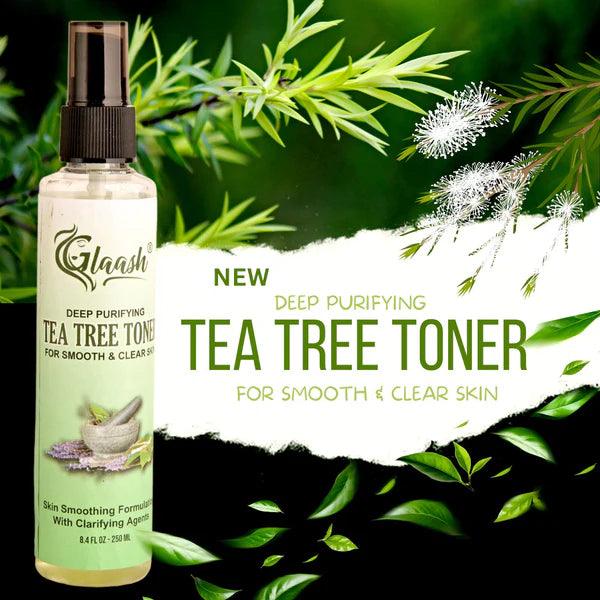 Glaash Tea Tree Toner For Smooth Clear Skin - 100ml Glaash