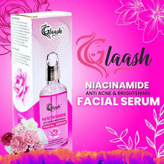 Glaash Pack of 02 Facial Tint Niacinamide Facial Serum + Peach Punch Tint Glaash