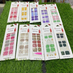 Nail Sticker Pack of 12 Mix Colour Cosmia.pk