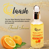 Glaash Hyaluronic Acid Vitamin C Brightening & Anti-Aging Facial Serum - 50ml Glaash