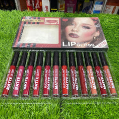 Huda Matte me New Color Lip Gloss - 12 Pcs Huda Beauty