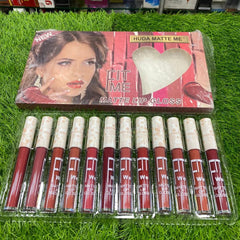 Huda Beauty Me Fit Me Lipgloss - 12 Pcs Huda Beauty