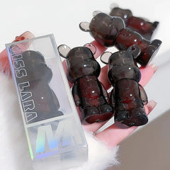 Miss Lara Cute Korean Black Bear Lip Gloss Shade Miss Lara