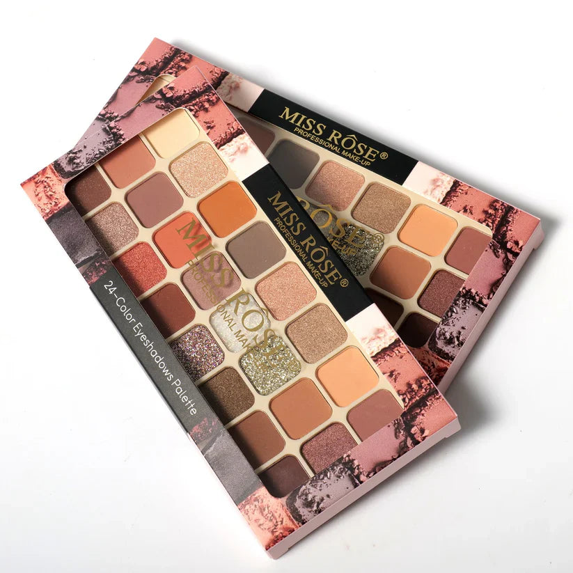 Miss Rose Dual Fantasy Eyeshadow Palette - 24-Colors Miss Rose