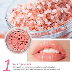 KORMESIC Exfoliating Moisturizing Hydrating Brightening Himalayan Salt Lip Scrub KORMESIC