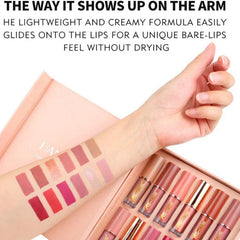 KS-ONE 12 Colors Matte Liquid Lipstick & Lip Gloss Set 2.5ml*12pcs KS-ONE